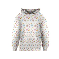 Easter Bunny Pattern Hare Easter Bunny Easter Egg Kids  Pullover Hoodie by Ravend