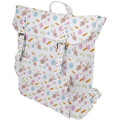 Easter Bunny Pattern Hare Easter Bunny Easter Egg Buckle Up Backpack