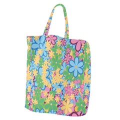 Flower Spring Background Blossom Bloom Nature Giant Grocery Tote