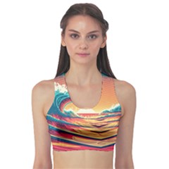 Ai Generated Waves Ocean Sea Tsunami Nautical Art Nature Sports Bra