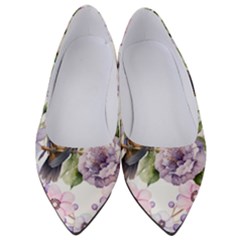 Hummingbird In Floral Heart Women s Low Heels