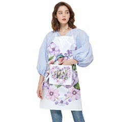 Hummingbird In Floral Heart Pocket Apron by augustinet