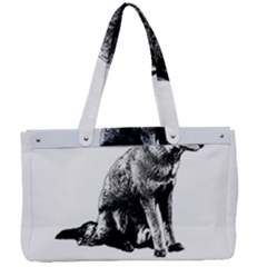 Foxy Lady Concept Illustration Canvas Work Bag by dflcprintsclothing