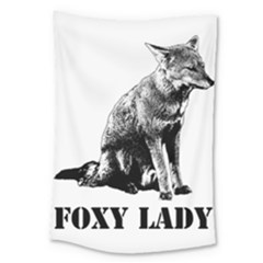 Foxy Lady Concept Illustration Large Tapestry by dflcprintsclothing