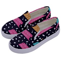 Art Pattern Design Wallpaper Background Print Patterns Kids  Canvas Slip Ons