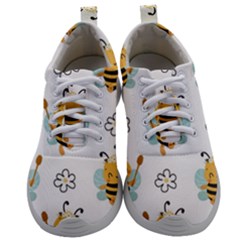 Art Bee Pattern Design Wallpaper Background Mens Athletic Shoes