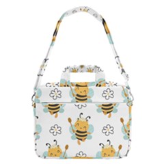 Art Bee Pattern Design Wallpaper Background Macbook Pro 16  Shoulder Laptop Bag