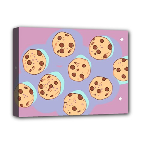 Cookies Chocolate Chips Chocolate Cookies Sweets Deluxe Canvas 16  X 12  (stretched)  by Ravend
