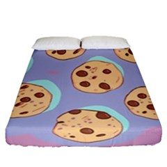 Cookies Chocolate Chips Chocolate Cookies Sweets Fitted Sheet (queen Size)