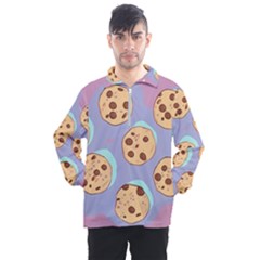 Cookies Chocolate Chips Chocolate Cookies Sweets Men s Half Zip Pullover by Ravend