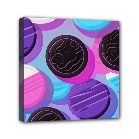 Cookies Chocolate Cookies Sweets Snacks Baked Goods Mini Canvas 6  X 6  (stretched) by Ravend