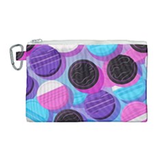 Cookies Chocolate Cookies Sweets Snacks Baked Goods Canvas Cosmetic Bag (large)