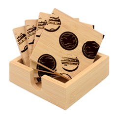 Cookies Chocolate Cookies Sweets Snacks Baked Goods Bamboo Coaster Set