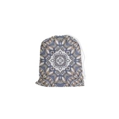 Flower Art Decorative Mandala Pattern Ornamental Drawstring Pouch (xs)