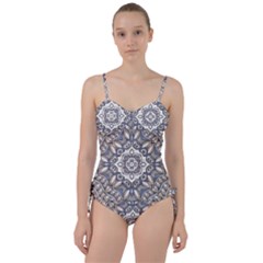 Flower Art Decorative Mandala Pattern Ornamental Sweetheart Tankini Set by Ravend