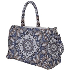 Flower Art Decorative Mandala Pattern Ornamental Duffel Travel Bag