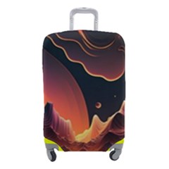 Fire Flame Burn Hot Heat Light Burning Orange Luggage Cover (small) by Ravend