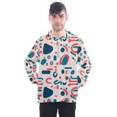 Shapes Pattern  Men s Half Zip Pullover by Sobalvarro