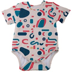 Shapes Pattern  Baby Short Sleeve Bodysuit by Sobalvarro