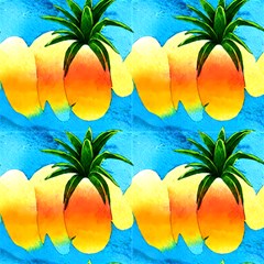 Abstract Pineapple Mango Pattern by GardenOfOphir