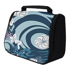 Flowers Pattern Floral Ocean Abstract Digital Art Full Print Travel Pouch (small)