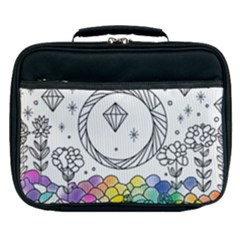 Rainbow Fun Cute Minimal Doodle Drawing Lunch Bag