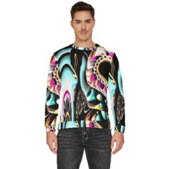 Garden Flower Nature Digital Art Abstract Men s Fleece Sweatshirt by Ravend