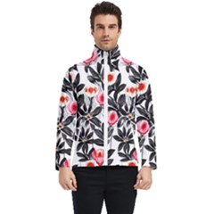 Beautiful Elegant Botanical Flowers Men s Bomber Jacket