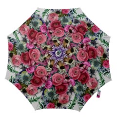 Charming Watercolor Flowers Hook Handle Umbrellas (small) by GardenOfOphir