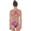 Charming Watercolor Flowers Criss Cross Bikini Set View2