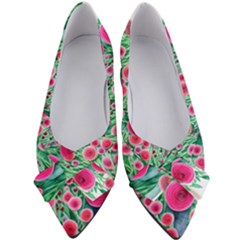 Bounty Of Brilliant Blooming Blossoms Women s Bow Heels