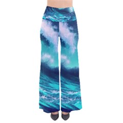 Tsunami Tidal Wave Ocean Waves Sea Nature Water So Vintage Palazzo Pants