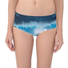 Thunderstorm Storm Tsunami Waves Ocean Sea Mid-waist Bikini Bottoms