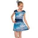 Thunderstorm Storm Tsunami Waves Ocean Sea Kids  Cap Sleeve Dress View1