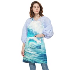 Tsunami Waves Ocean Sea Nautical Nature Water Nature Pocket Apron