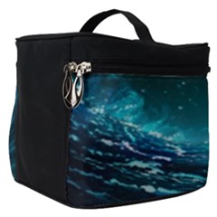 Tsunami Waves Ocean Sea Nautical Nature Water Make Up Travel Bag (small)