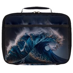 Tsunami Waves Ocean Sea Water Rough Seas 7 Full Print Lunch Bag