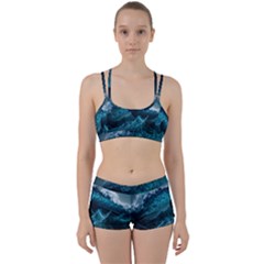 Tsunami Waves Ocean Sea Water Rough Seas 6 Perfect Fit Gym Set by Ravend