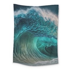 Tsunami Waves Ocean Sea Water Rough Seas 2 Medium Tapestry