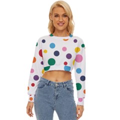 Polka Dot Lightweight Long Sleeve Sweatshirt