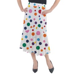 Polka Dot Midi Mermaid Skirt