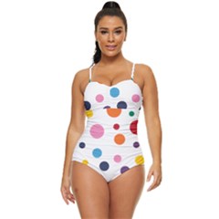 Polka Dot Retro Full Coverage Swimsuit by 8989