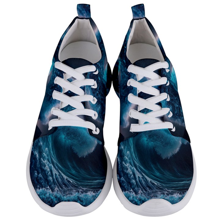 Tsunami Waves Ocean Sea Water Rough Seas 4 Men s Lightweight Sports Shoes