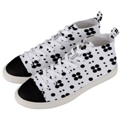 Polka Dot  Svg Men s Mid-top Canvas Sneakers by 8989