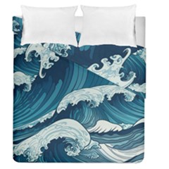 Waves Ocean Sea Pattern Water Tsunami Rough Seas Duvet Cover Double Side (queen Size)