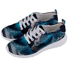 Tsunami Waves Ocean Sea Water Rough Seas Men s Lightweight Sports Shoes