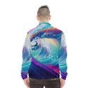 Waves Ocean Sea Tsunami Nautical Nature Water Men s Windbreaker View2