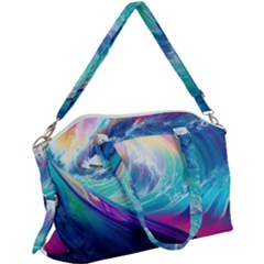 Waves Ocean Sea Tsunami Nautical Nature Water Canvas Crossbody Bag