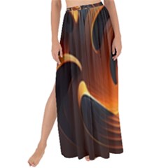 Ai Generated Swirl Space Design Fractal Light Abstract Maxi Chiffon Tie-up Sarong by Ravend
