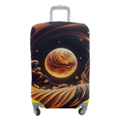 Ai Generated Swirl Space Design Fractal Light Abstract Luggage Cover (small) by Ravend